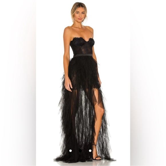 NWT For Love and Lemons black bustier dress - Picture 4 of 12